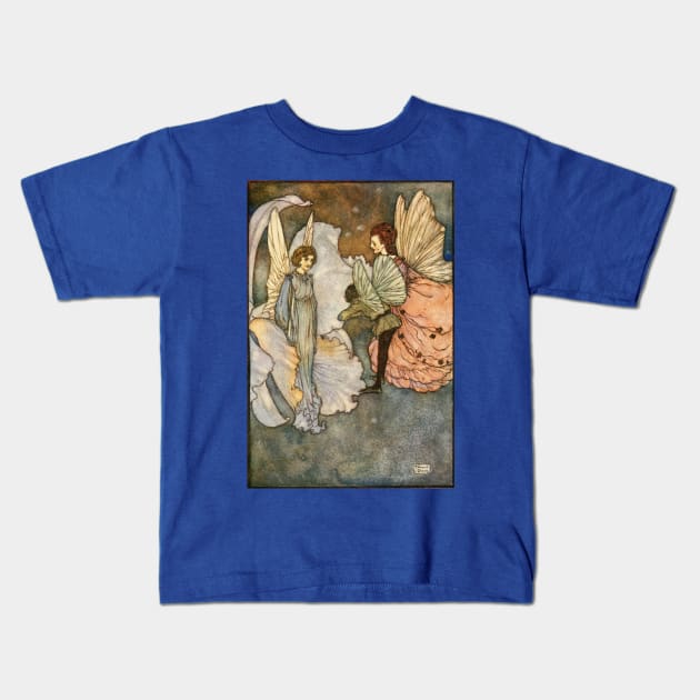 Princess Orchid's Party - Edmund Dulac Kids T-Shirt by forgottenbeauty